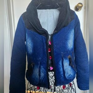 Jeans Puffer Denim Jacket